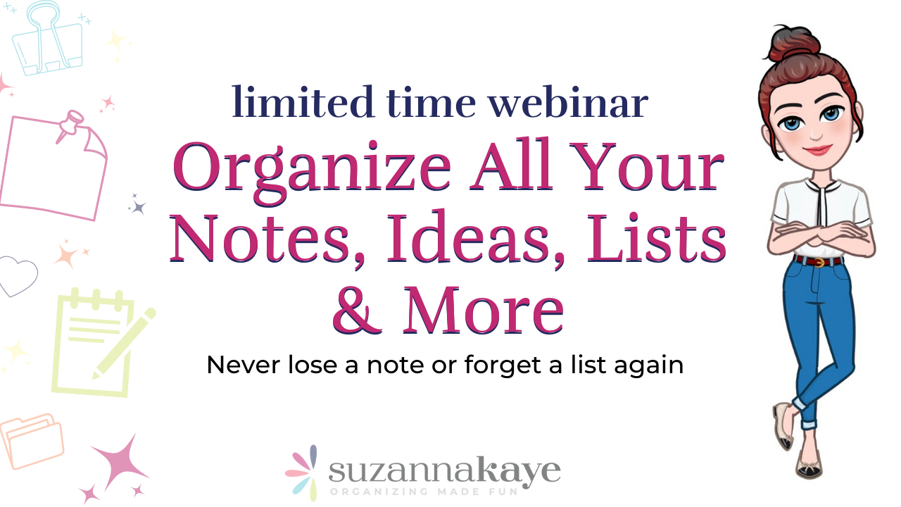 WEBINAR REPLAY Notes, Ideas, Lists & More